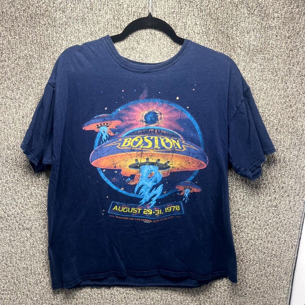 Vintage Six Fifty One T-Shirt Mens‎ XL Blue Boston Madison Square Garden Graphic